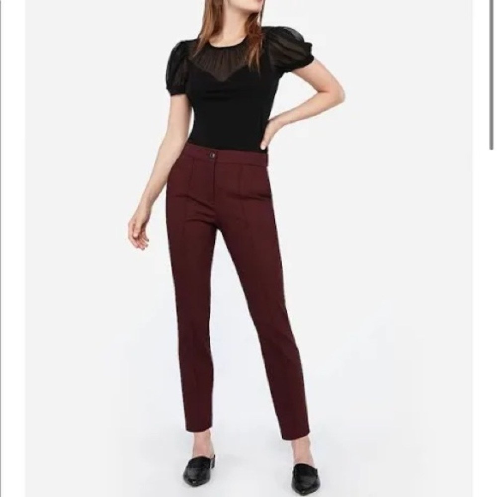 Express High Waisted Seamed Ankle Pant